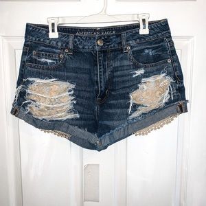 High rise shorts